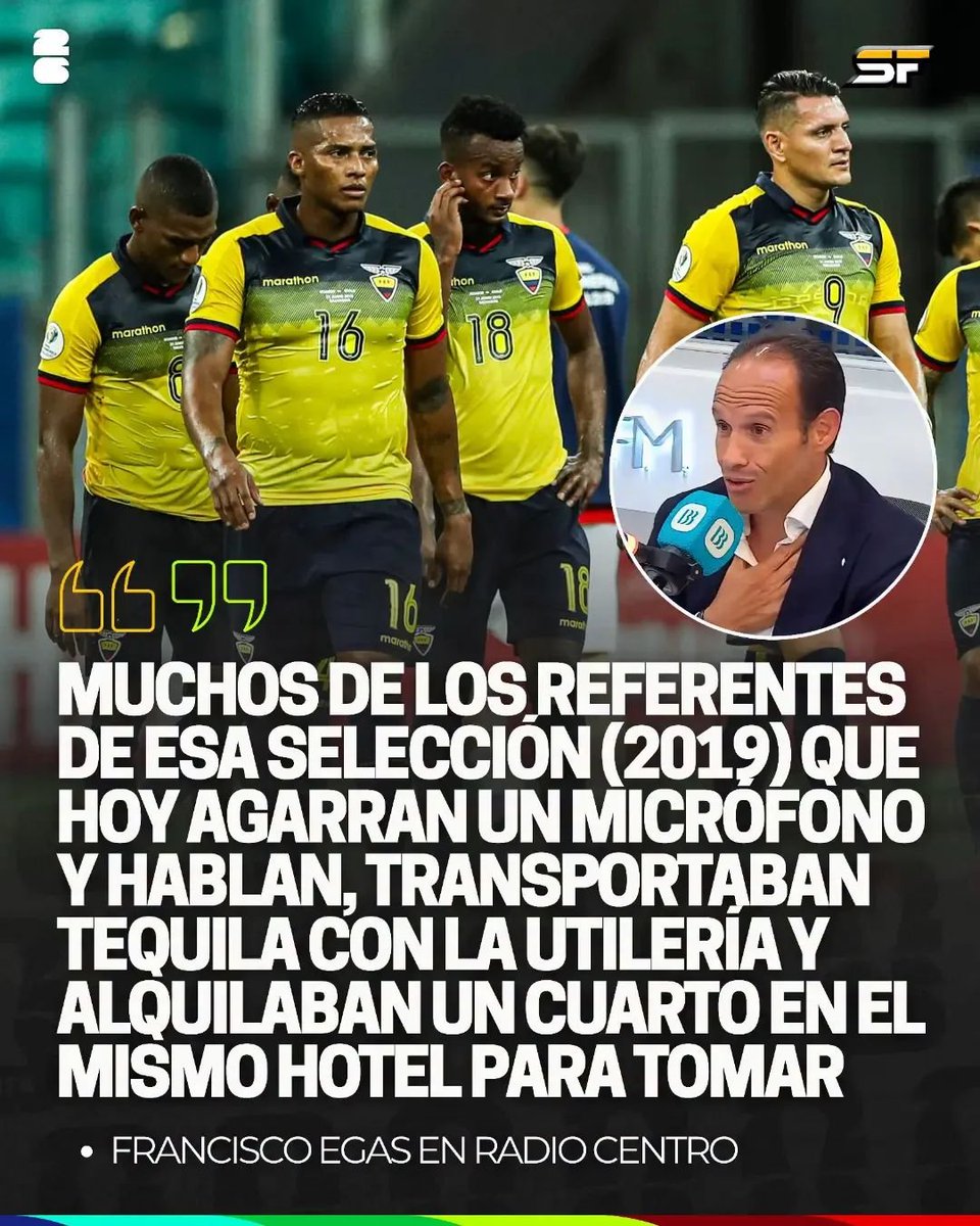 ELJeff_23's tweet photo. Pero nadie va decir nada sobre que Egas acaba de llamar Borrachos a Antonio Valencia y las demás referentes de la vieja camada? https://t.co/ATzPnJQVtY