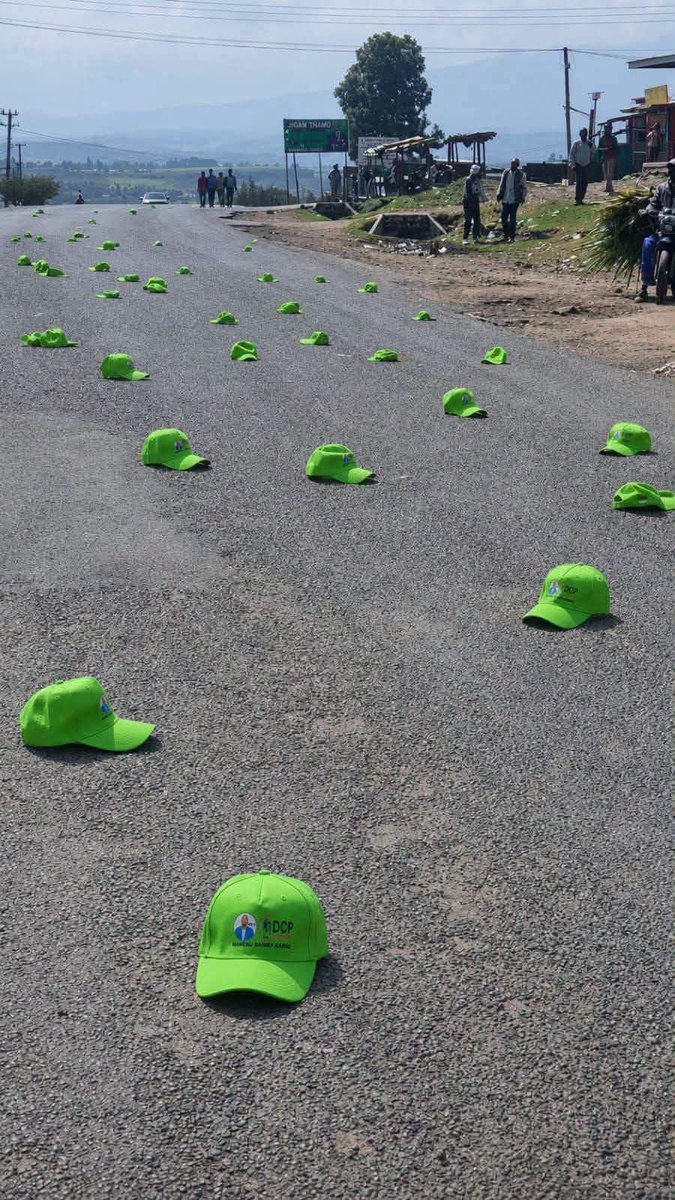 MuthuiMkenya1's tweet photo. : Campaign trail aftermath in Ol Kalou. These items left behind tell a story of the final push

But then again, which is the real photo? Is there one that is edited?
#KisumuGoonSponsor https://t.co/kzpkE8aARC