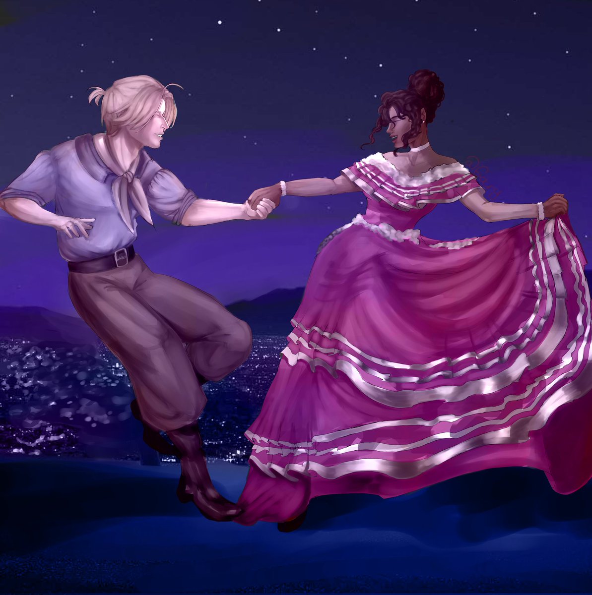 MEpicardia's tweet photo. Les mentí si lo hice, y si esto es una Lalaland referencia, anyways 🇦🇷💓🇻🇪 ARGENZUELA CANON 

#Latinhetalia #Hetaliaoc #argentina #venezuela #fanartㅤㅤㅤㅤ https://t.co/KFUbbF4AMf