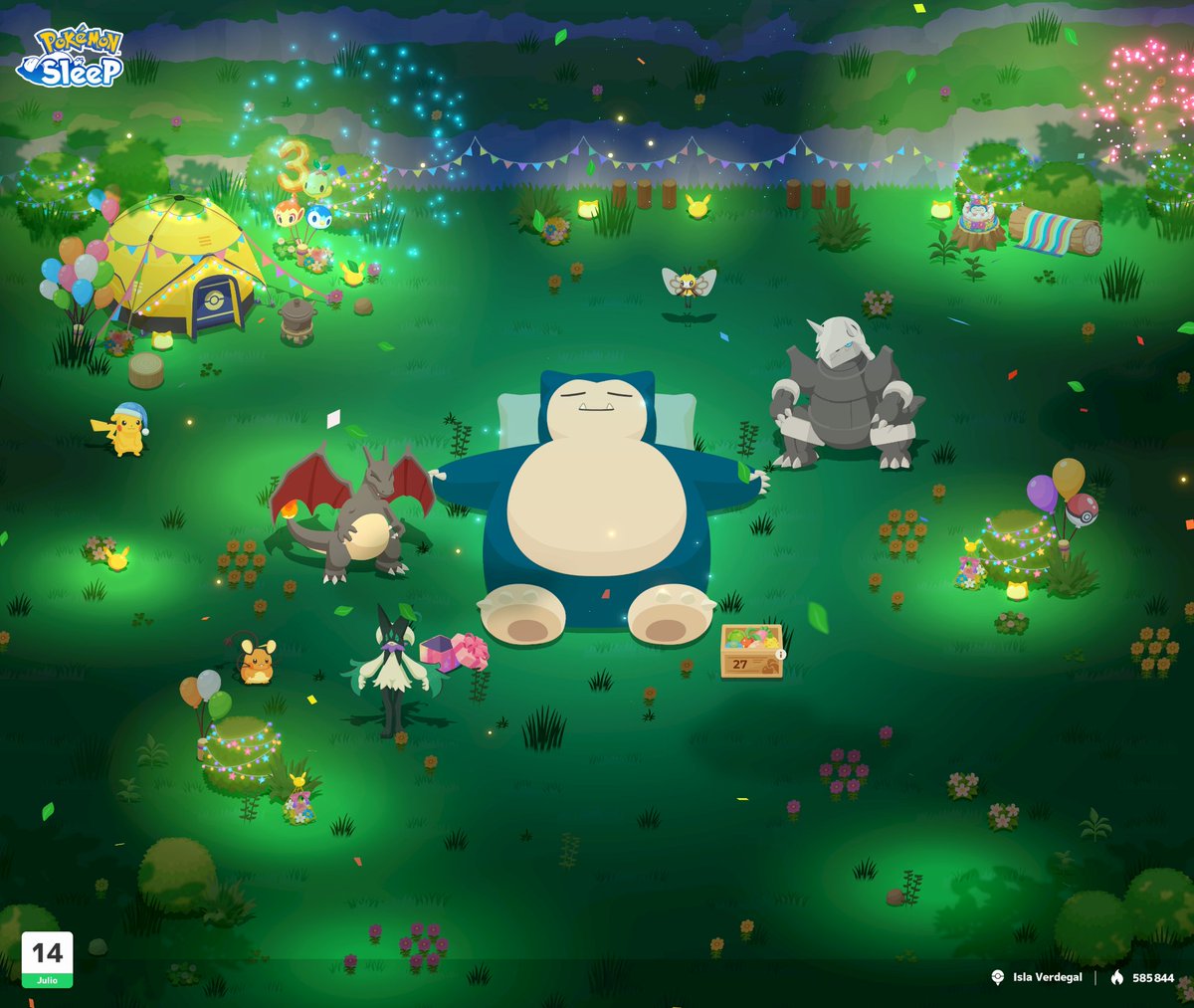 AnimalArlo's tweet photo. La imagen me parece xulisima😍 #PokemonSleep3rd 
#PokemonSleep https://t.co/shc0sRE1sq