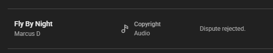 headhunter455's tweet photo. My dispute, for the false claim, was rejected.
So, they're claiming ownership of someone else's original work.
Cool.
Very good system that works properly.
https://t.co/7z8XH8m79k

To be clear, I make hardly any money on YouTube, this is purely about the principle of the matter. https://t.co/YgjyNsFmAM