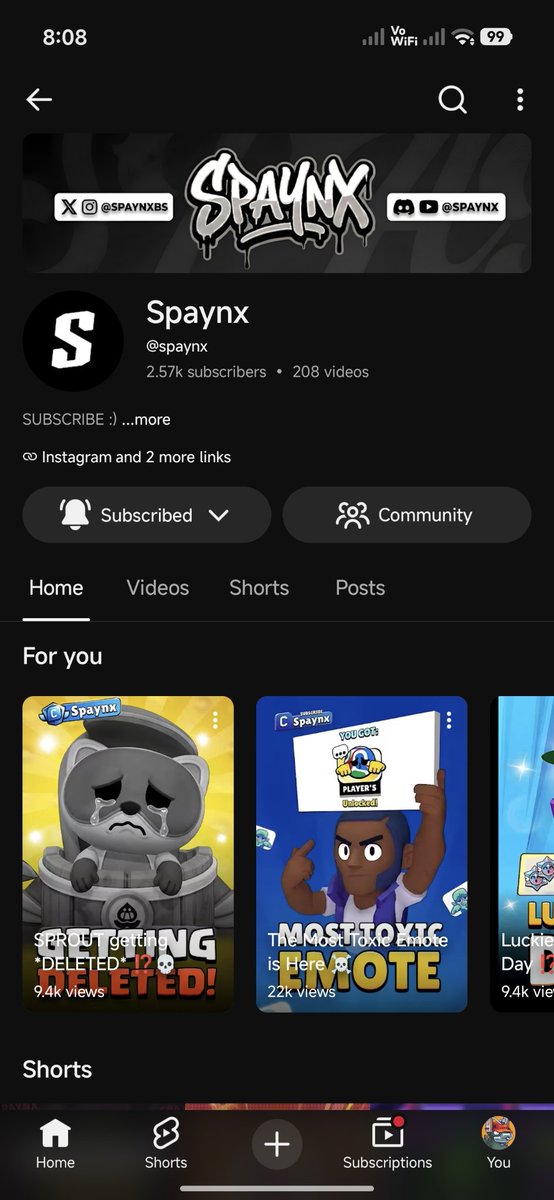 Ryota_Too's tweet photo. @spaynxbs Hoping I got a chance to won so i can experience the brawlstar pass manifesting 🍀#FreeBPSpaynx https://t.co/0AdodHMris