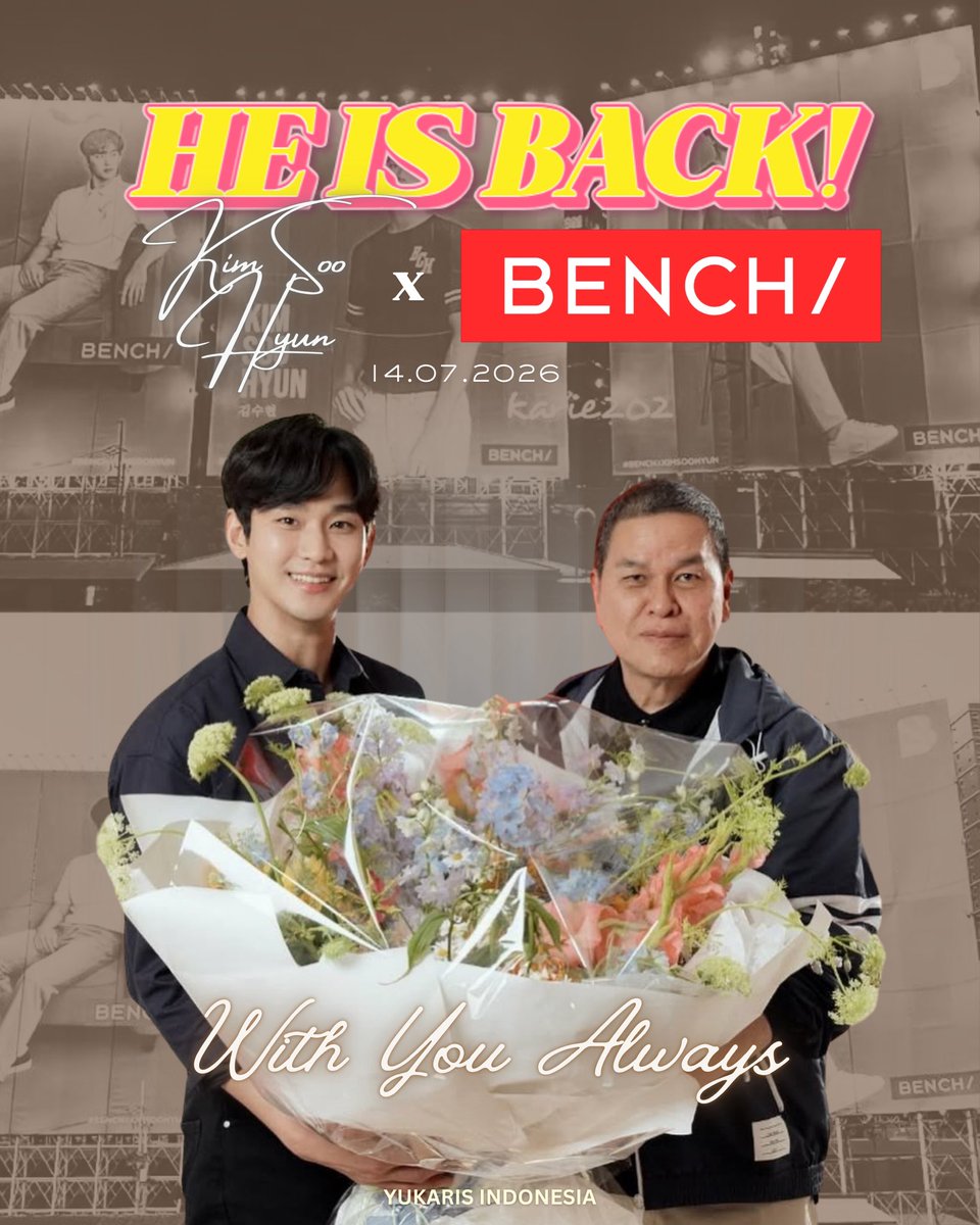 yukaris_ina's tweet photo. KIM BENCH IS BACK! 🙌🏻🔥

Welcome back Kim Soo Hyun. ❤️

Kami siap menyambutmu kembali dengan tangan terbuka, hati yang hangat, dan semua cinta yang pantas kamu terima.

Semoga setiap langkahmu ke depan dipenuhi kebahagiaan, kekuatan, dan kesuksesan.

Yukaris Indonesia akan selalu berjalan bersamamu, mendukungmu dalam setiap langkah, kamu tidak akan pernah berjalan sendiri, karena selalu ada kami yang akan ada di sisimu.

Terima kasih telah kembali. Selamat datang kembali Kim Soo Hyun.

We’re so happy to see you back. 🫶🏻

#어서와김수현_보고싶었어
#KIMSOOHYUNxBENCH_AGAIN 

#KimSooHyun #김수현 #金秀賢 #キムスヒョン #คิมซูฮยอน