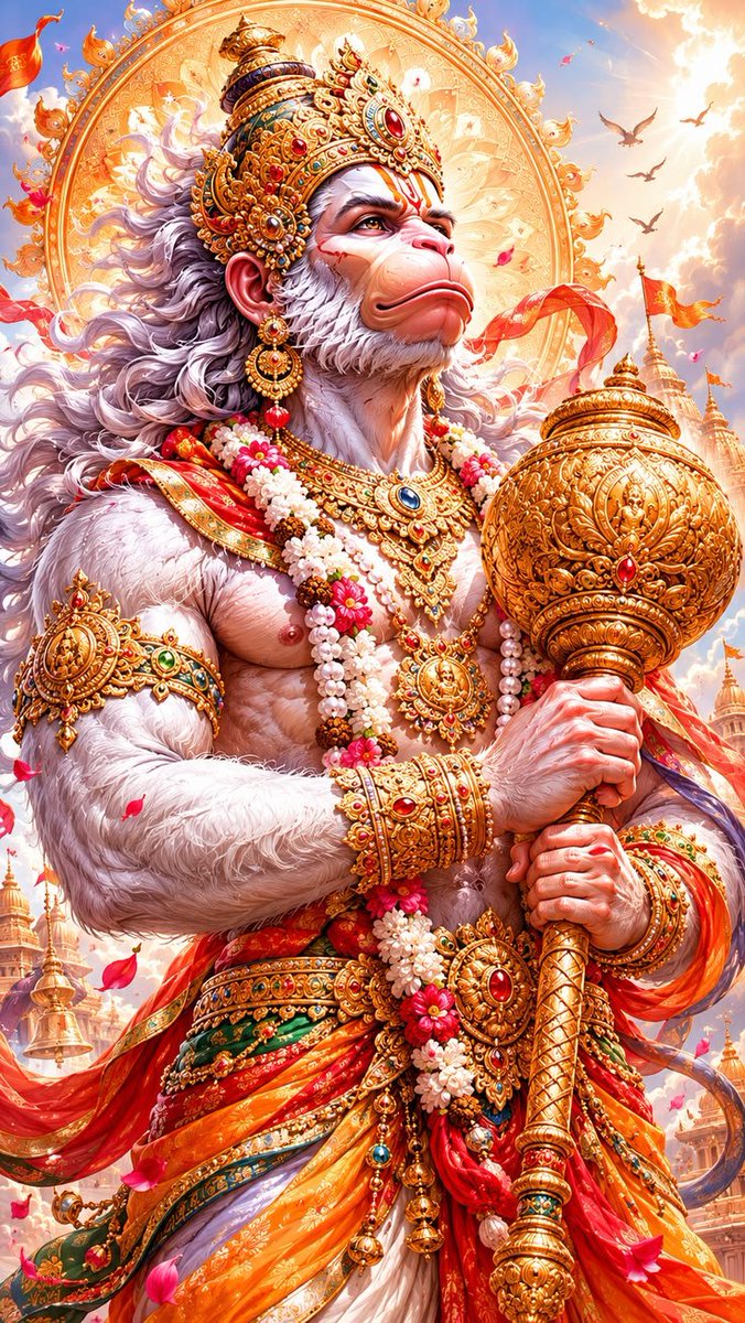 Arunk750's tweet photo. बुद्धिहीन तनु जानिके, 

सुमिरौं पवन-कुमार।

 बल बुधि बिद्या देहु मोहि, 

हरहु कलेस बिकार। 

बल, बुद्धि और विद्या के दाता श्री हनुमान जी हम सब पर अपनी कृपा बनाए रखें। 🏹
​
ॐ हं हनुमते नमः https://t.co/MeX70BUP66