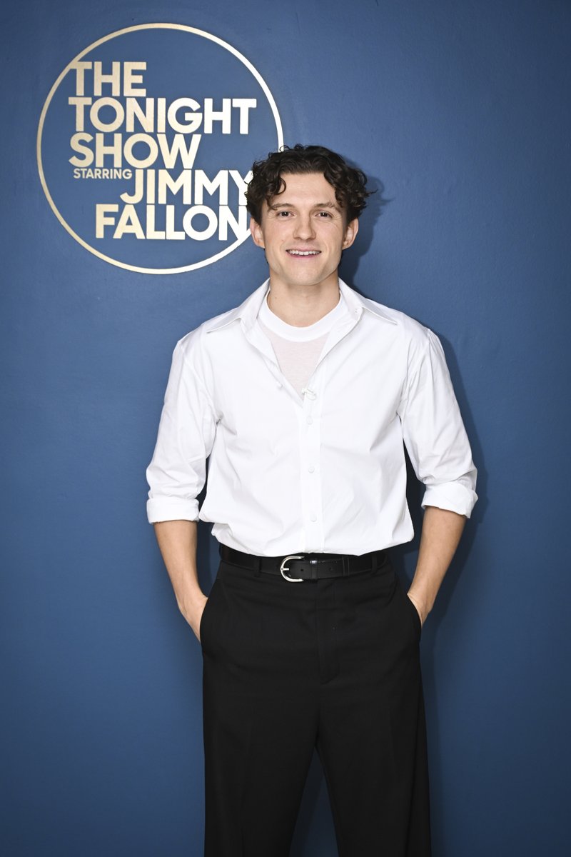 FallonTonight's tweet photo. .@TomHolland1996 is here to talk his new film @odysseymovie tonight! #FallonTonight #TheOdyssey https://t.co/TuAiVeBGF8