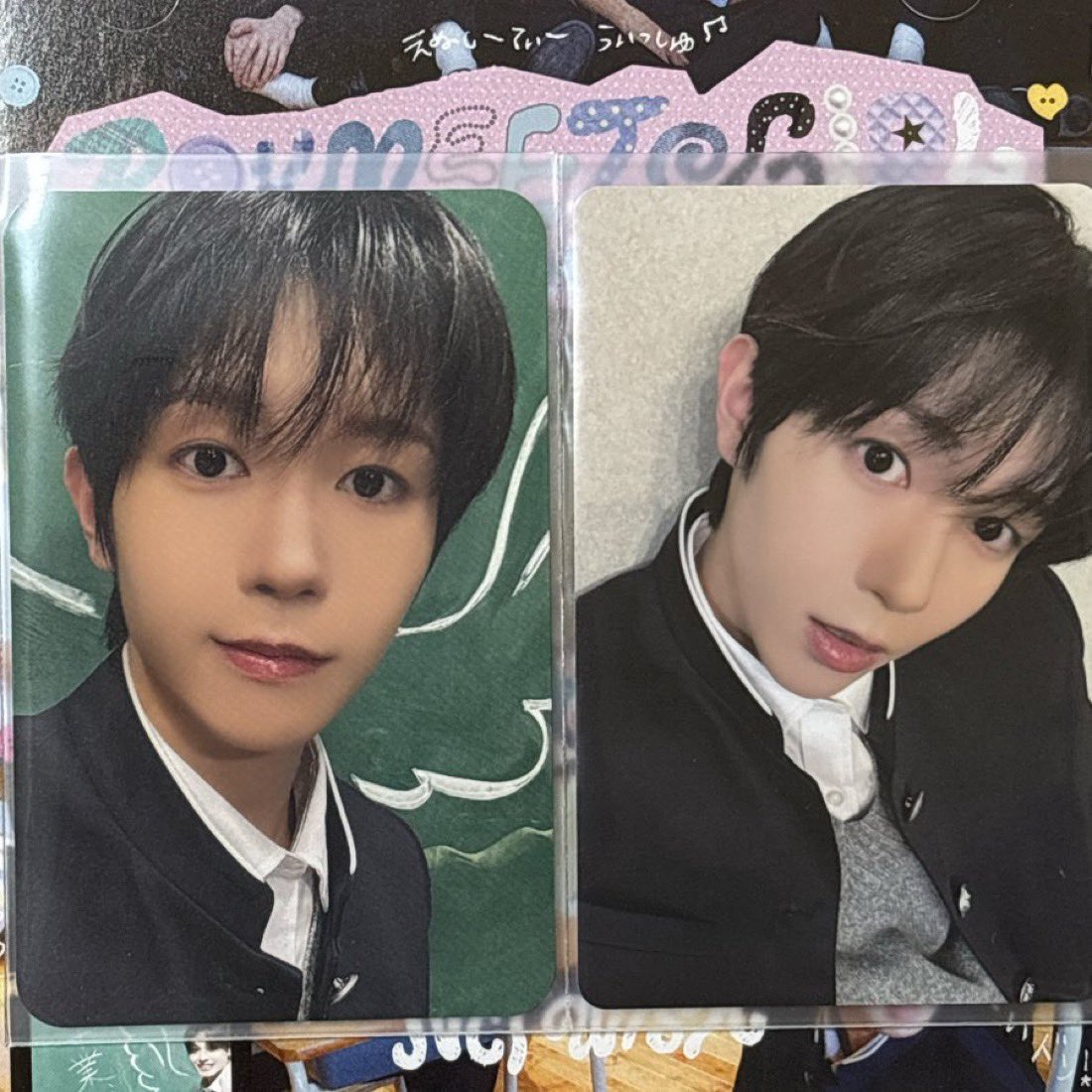 yushiagenda's tweet photo. photocards from yo-i-don and boy meets girl album are out????? https://t.co/A4ppPw8vOH