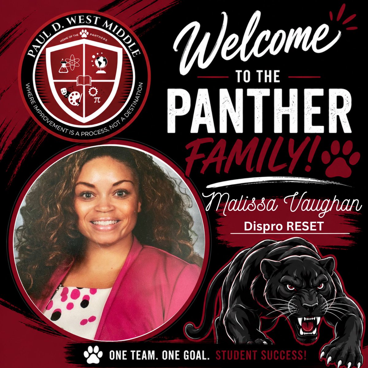 PaulDWestMiddle's tweet photo. Welcome to the Panther Family! #IMPACT https://t.co/J6QrPQAPck