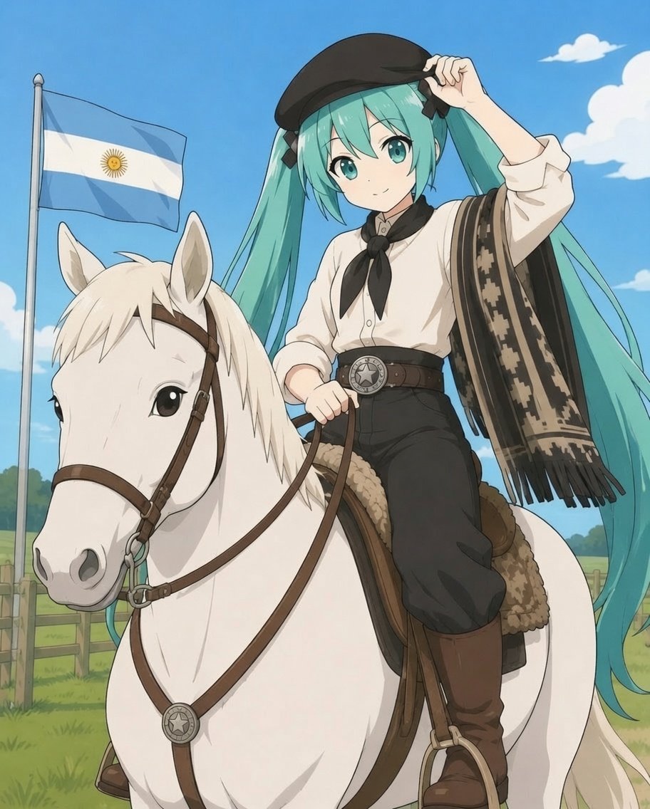 AlexCristopher9's tweet photo. La Miku argentina se debería ver mas o menos así, Y NO PIENSO DISCUTIRLO CON NADIE. EH? Y SI ME LO QUERES DISCUTIR NO TE DEJO DISCUTIR... 😤 https://t.co/I8Ylm54VMF