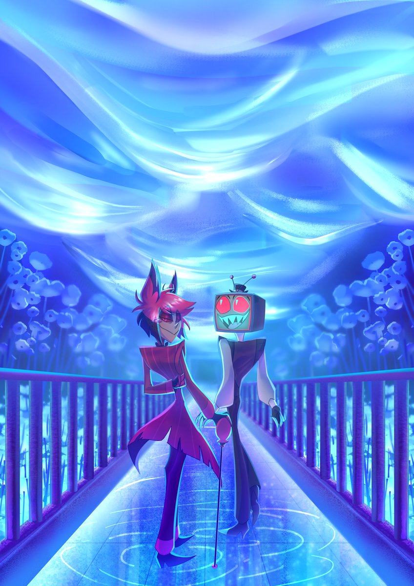 tarokitsu's tweet photo. light tunnel!!
#radiostatic #sparksduo #hazbinhotelfanart https://t.co/u8SKgjmOdi