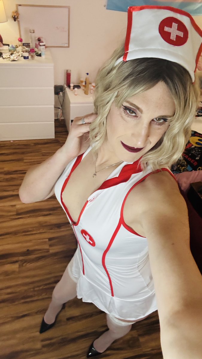 thatjadelife's tweet photo. Donโt worry, Nurse Jade accepts your insurance. Letโs just focus on making you feel good ๐
#nurse #sexynurse #cosplay #highheels #tighhighs #stockings #transwoman #trangirl #ts #tgirl #slut #onlyfans #preshoot https://t.co/7ODkWVP0fu