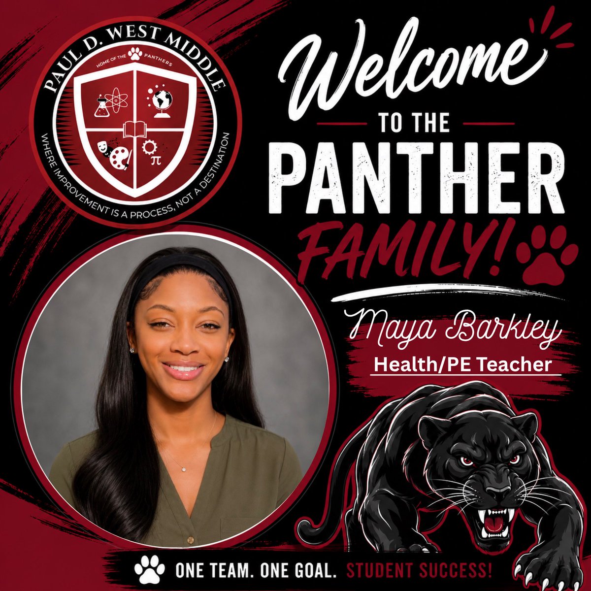PaulDWestMiddle's tweet photo. Welcome to the Panther Family! #IMPACT https://t.co/N0OrJroPqQ