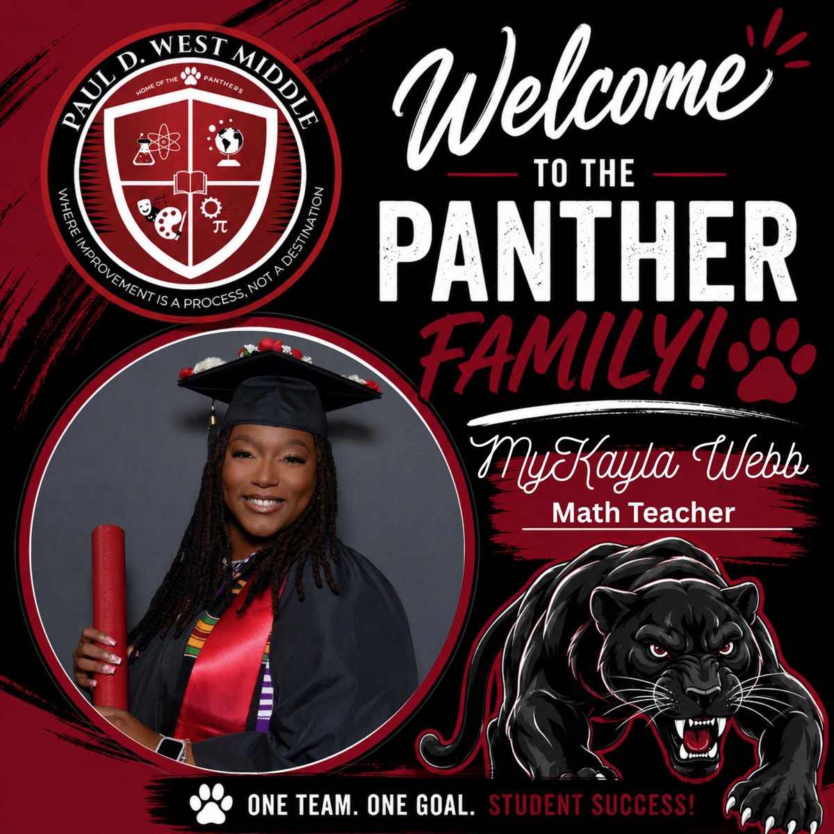PaulDWestMiddle's tweet photo. Welcome to the Panther Family! #IMPACT https://t.co/oxWl1FaQF0