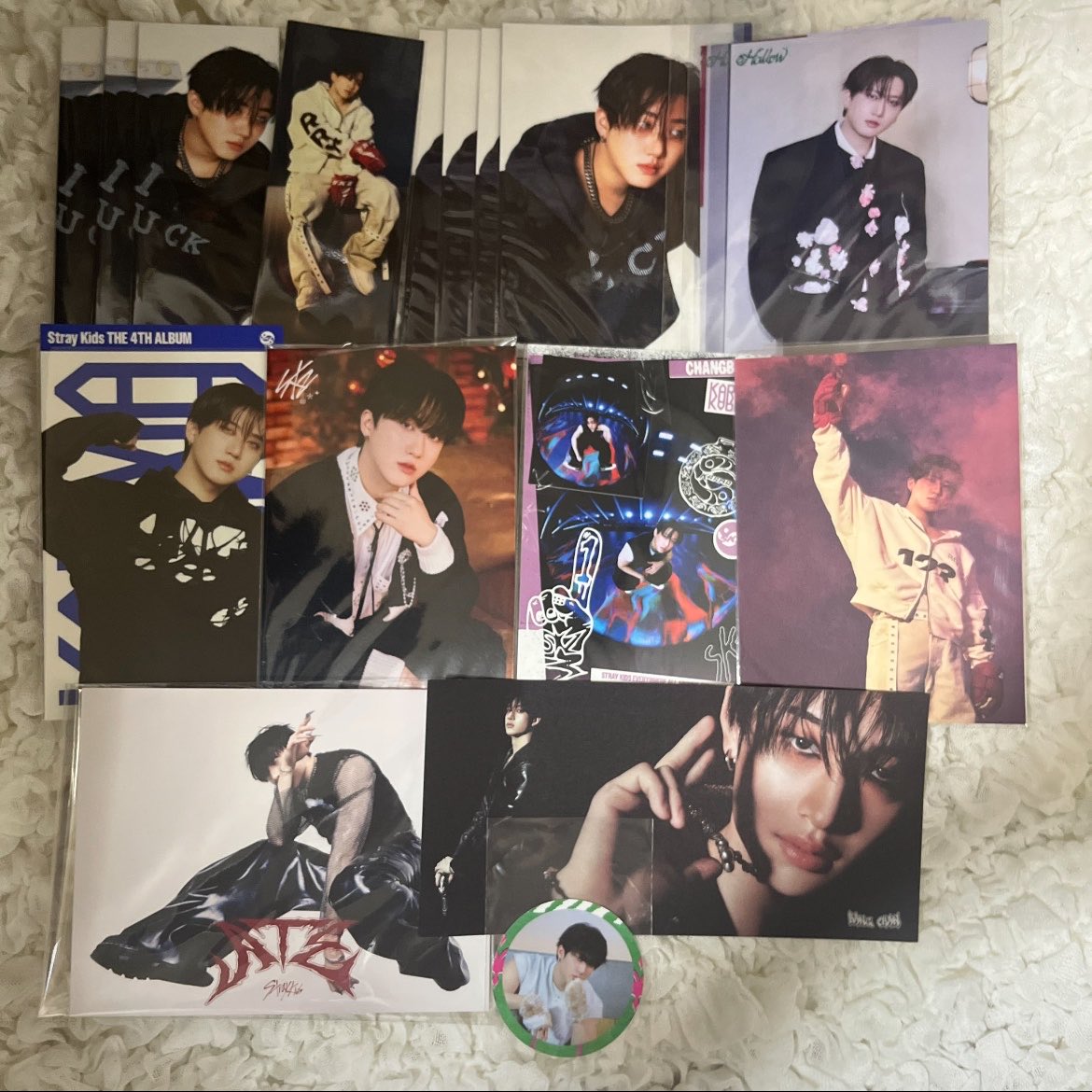 Amazing_18o's tweet photo. Stray Kids 交換 トレカ シール ポスカ ポスター ID チャーム

求　バンチャン(異種,同種)(2人トレカはスンミン＆バンチャンのみ交換です)

譲　画像の🐶,🐷🐇,🦊,🦙,🐿️,トゥェッキ https://t.co/4WamEH6lfv