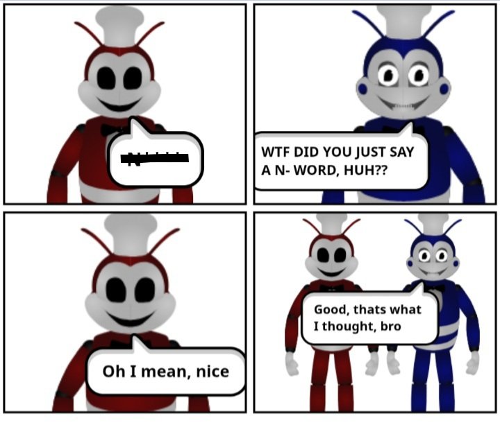 Birdbluechan's tweet photo. What did he just say that N-word?! oh no.. O_O he make him stop saying bad word

https://t.co/50wnDv1s1X 
#jolly #jollyfnaf #fnaf https://t.co/l1jvFI5Zas
