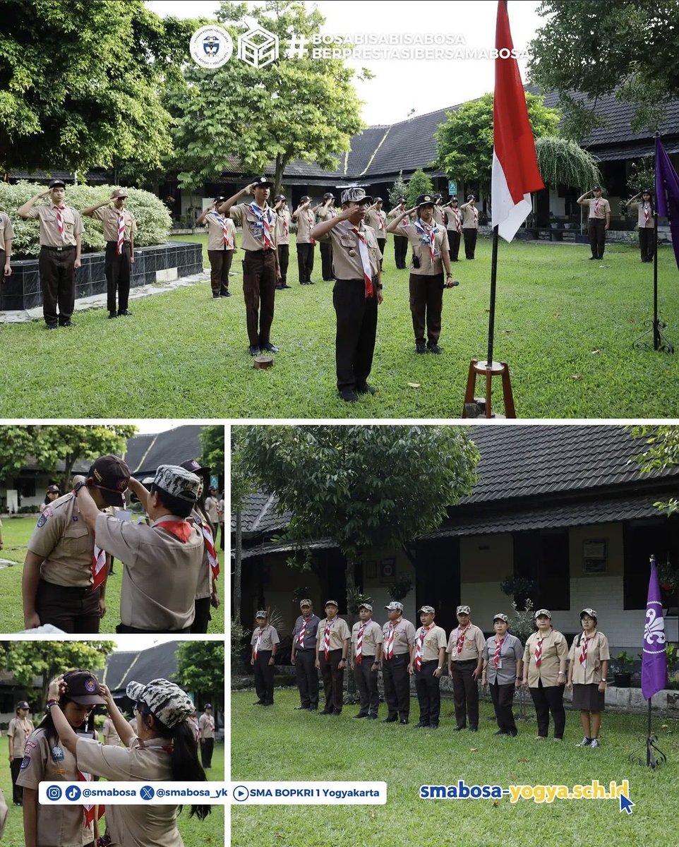 SMABOSA_YK's tweet photo. #BOSAMenyapa, PELANTIKAN BANTARA EKSKUL
PRAMUKA 2026!
Pada tanggal 17-18 Juni 2026, SMA BOPKRI 1 Yogyakarta melaksanakan kegiatan Pelantikan Bantara sebagai bagian dari proses pembinaan karakter dan kepemimpinan anggota Pramuka. https://t.co/V3g4mLcUHG