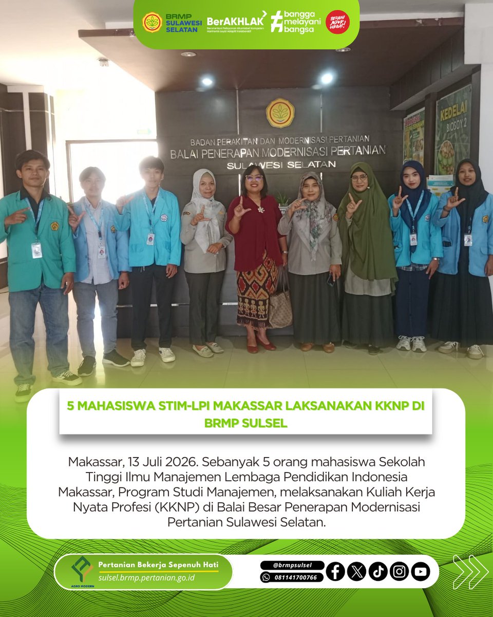 brmpsulsel's tweet photo. 5 Mahasiswa STIM-LPI Makassar Laksanakan KKNP di BRMP Sulsel
https://t.co/twhZaC76jm https://t.co/jAIZYWtse1