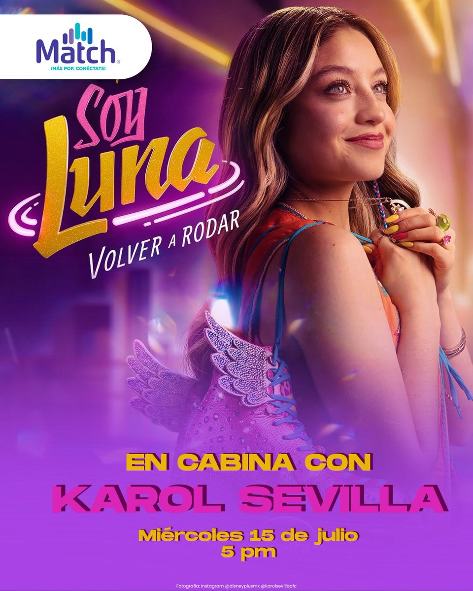 KarolAccess's tweet photo. Karol Sevilla estará en Match 99.3 este miércoles a partir de las 5:00 p. m. https://t.co/OHcGw8ADF4