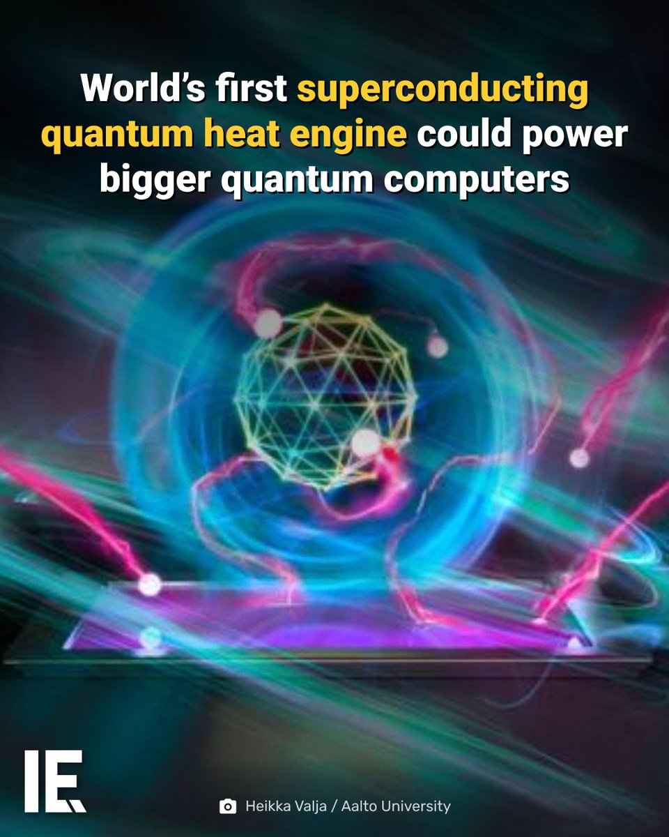 IntEngineering's tweet photo. Scientists built a nanofabricated heat engine using a transmon qubit, resonator and a quantum refrigerator.
https://t.co/RgAOKPw8v0
#QuantumComputing #QuantumHeatEngine #Superconductor https://t.co/RDXKuP28ll