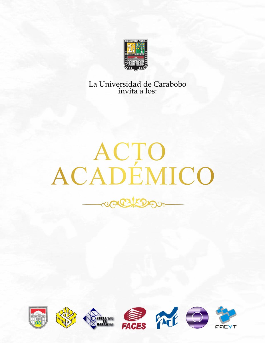 UCarabobo's tweet photo. La esencia de nuestra alma mater siempre ha sido la luz, la constancia y el compromiso con el futuro del país y toda su gente. 

Invitamos a acompañarnos al solemne acto Académico de Grado de nuestras siete facultades, el miércoles #29JUL en el Teatro Dr. Alfredo Celis Pérez. https://t.co/5NJlEX4fW6