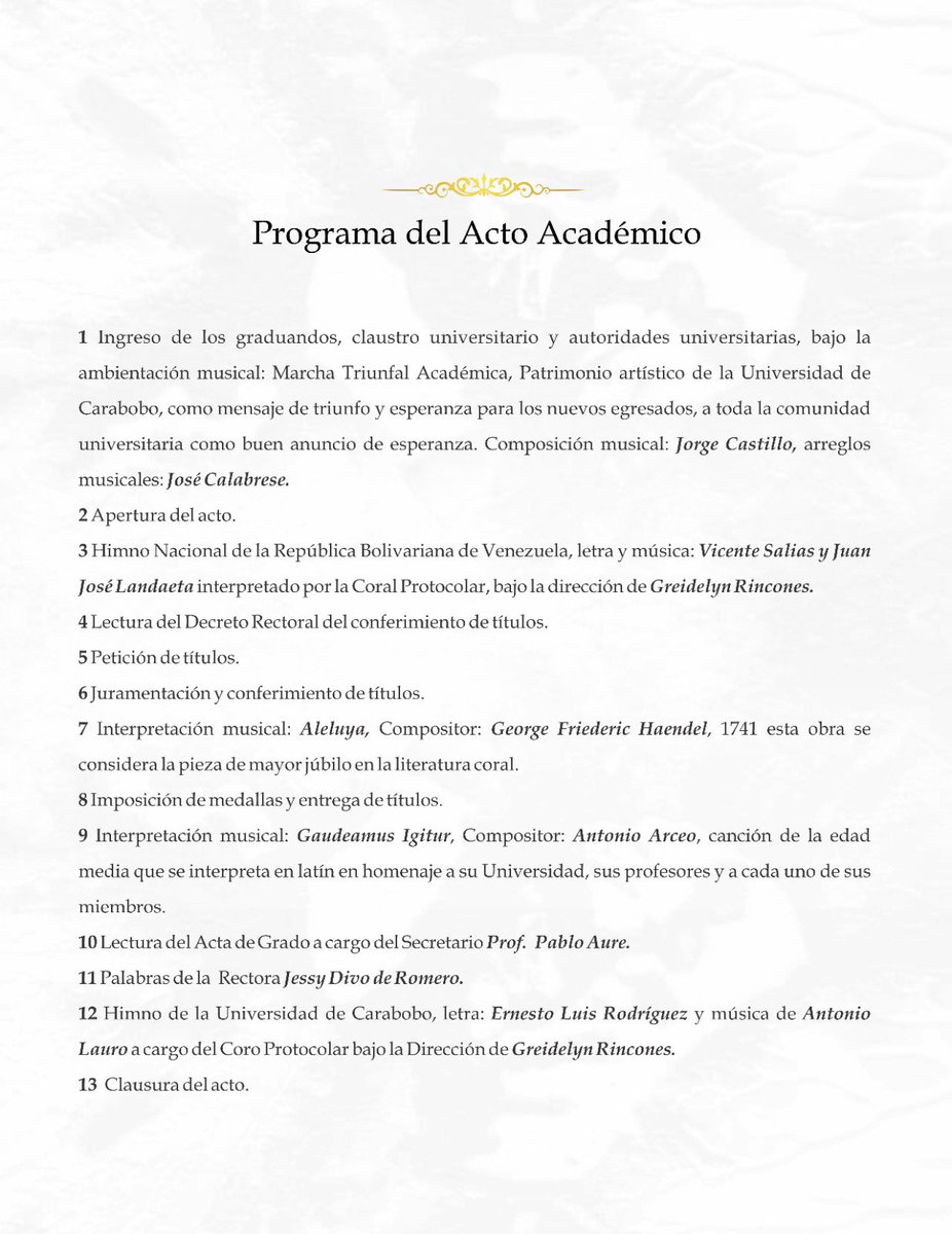 UCarabobo's tweet photo. La esencia de nuestra alma mater siempre ha sido la luz, la constancia y el compromiso con el futuro del país y toda su gente. 

Invitamos a acompañarnos al solemne acto Académico de Grado de nuestras siete facultades, el miércoles #29JUL en el Teatro Dr. Alfredo Celis Pérez. https://t.co/5NJlEX4fW6