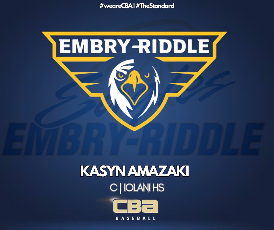 CBABaseballUSA's tweet photo. Congratulations Kasyn Amazaki | 2026 C Iolani HS | committed to Embry-Riddle Aeronautical University 

#weareCBA | #TheStandard https://t.co/IUfbMgT7qe