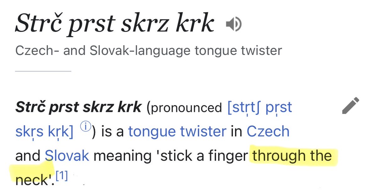 paramitanoia's tweet photo. remembered this tongue twister today and realized that in czech, “krk” means “neck”. prophetic https://t.co/8XF50UfQHj
