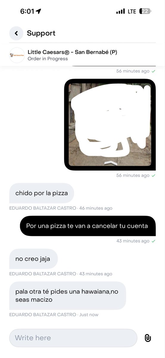 Saul_TrejoG's tweet photo. @RappiMexico el repartidor se negó a entregar el pedido y pidió que lo cancelara “por que ya perdio mucho tiempo” aparte se porto super grosero y Berlin al respecto, que mal servicio! Y la app no me deja reporter nada del pedido. https://t.co/5wqSX2VyOD