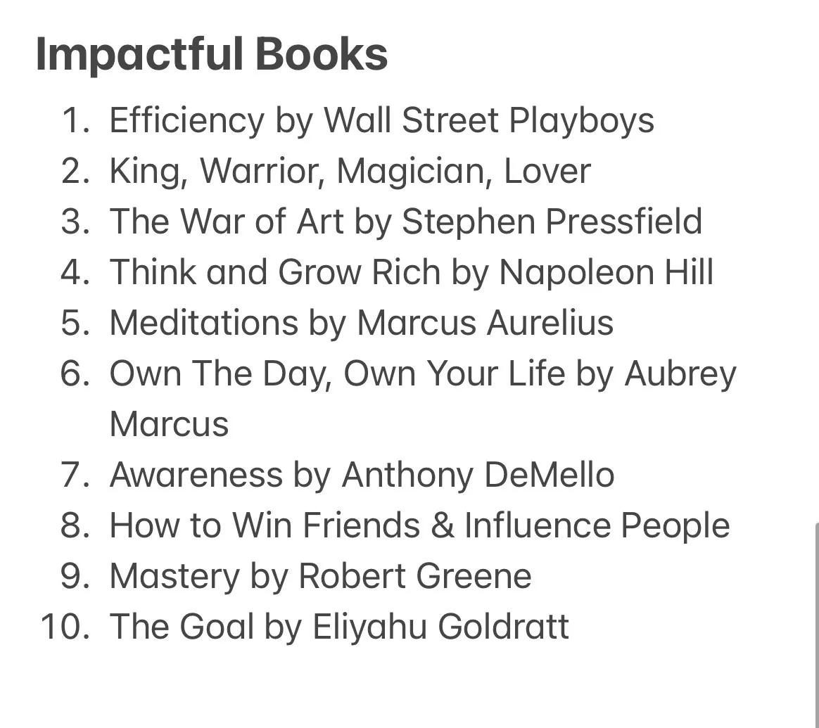 dickiebush's tweet photo. These are the 10 books with the biggest impact on my life: https://t.co/97LzQaZthp