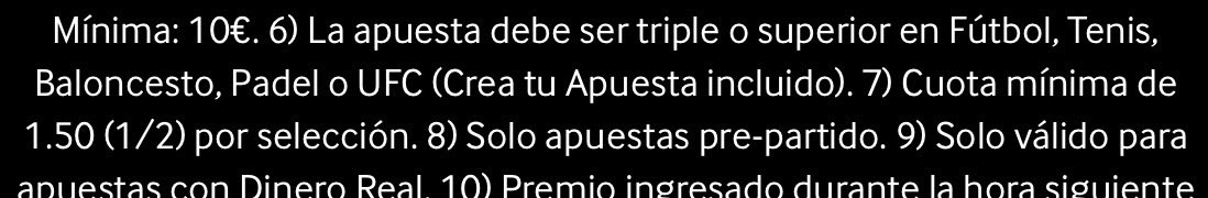 pellivp1's tweet photo. @MasonBet2023 La de betway que quiere decir que la apuesta debe ser triple o superior? Y la selección de cuota mínima 1.50 (1/2) es que tengo que hacer 2 selecciones? https://t.co/oWiKI6B6u7