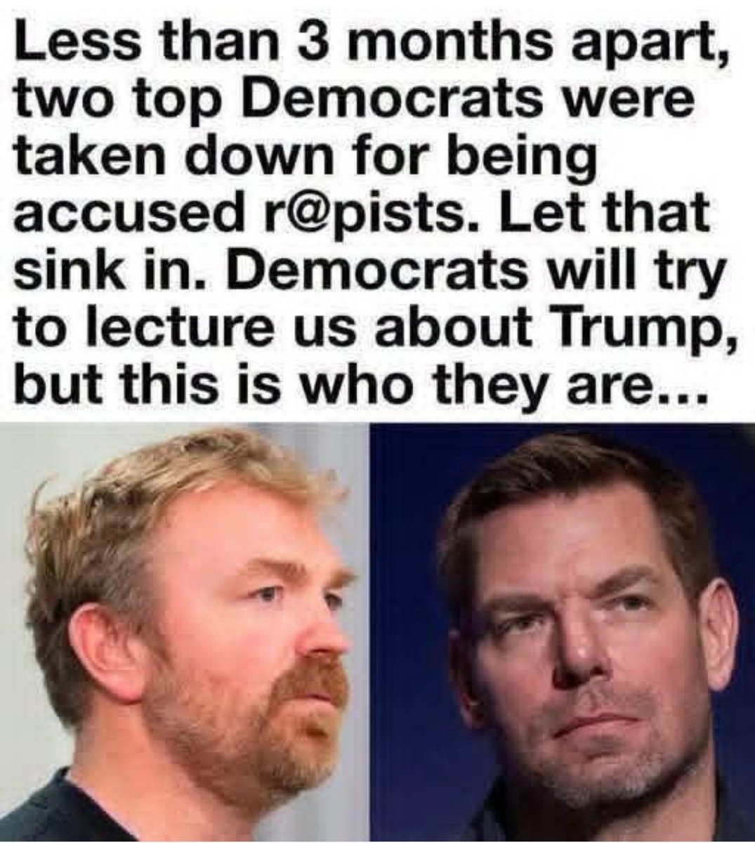 ScarlettLee23's tweet photo. Amazing how liberals always try to deflect their issues onto the Republican party. But what they don't know is that no one believes them. They are pedophiles, rapists and much, much worse. https://t.co/Zi8Zdz7Z9N