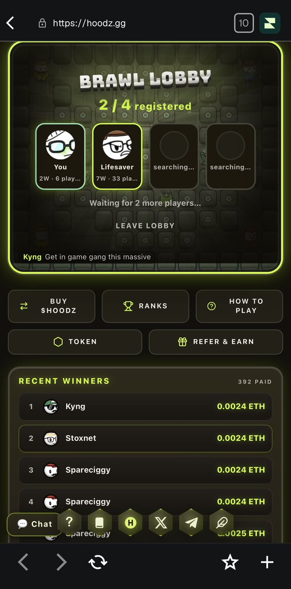 KyngArc's tweet photo. @1000xgirl $hoodz bringing back gamefi some huge gains here, dont miss this one play to earn, 1 winner gets the pool 

0x46b3e75efeb72b91d0f0de0bacb78033f3508261

https://t.co/4RjYhiRoME https://t.co/s8xEBmxHhk