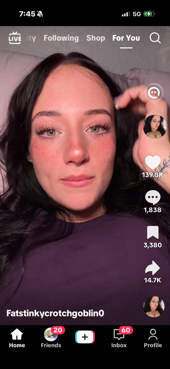 aztrocandy's tweet photo. You’ll see the prettiest women on TikTok and their username will be fatstinkycrotchgoblin0 https://t.co/6zECjCjvET