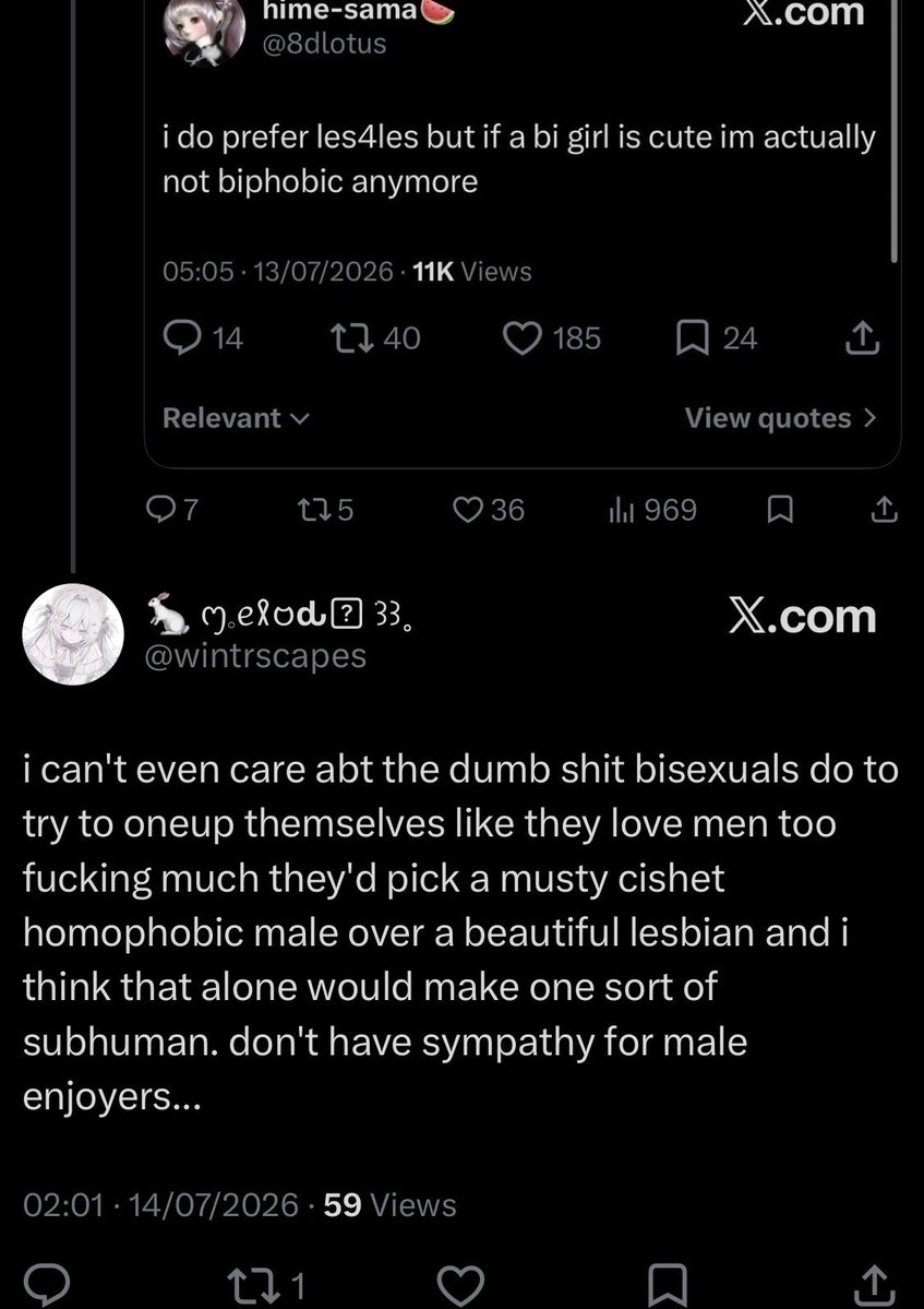 thee evil bisexual tweet media