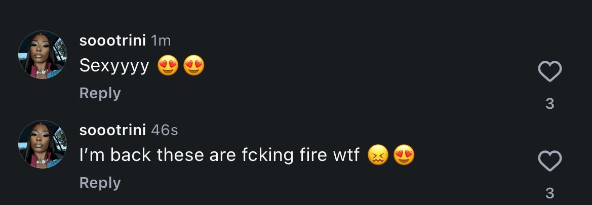 brinitybase's tweet photo. Trinity commented on her best friends ig post she’s active !! 👀 https://t.co/vJndhgi66h