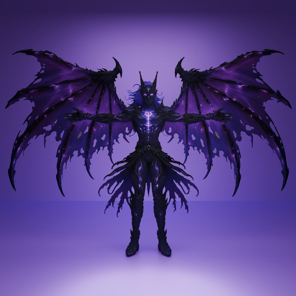 lilquinn_xoxo's tweet photo. Just delivered this custom VRChat avatar for @Speedsaber. Every detail was crafted to bring a dark celestial vision to life. Safe to say... this one goes hard. 😮‍💨💜
Want a one of one avatar? My DMs are open. 💌

#VRChat #VRChatAvatar #VTuber #3DArtist #AvatarCommission #Unity3D https://t.co/z1beGZdNzp