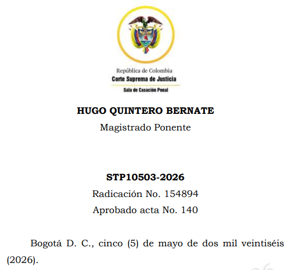 loviedoH's tweet photo. Corte. S. Rad. 154894/26. Preclusión.

Fiscal en A. Preparatoria solicitó variar la misma por Preclusión # 1 y 4 del art. 332, Juez mediante ORDEN no accedió. Al no figurar la causal cuarta del art. 332 ley 906/04 en etapa de juicio habilitaba al Juez para rechazarla de plano. https://t.co/zmemHKBnyG