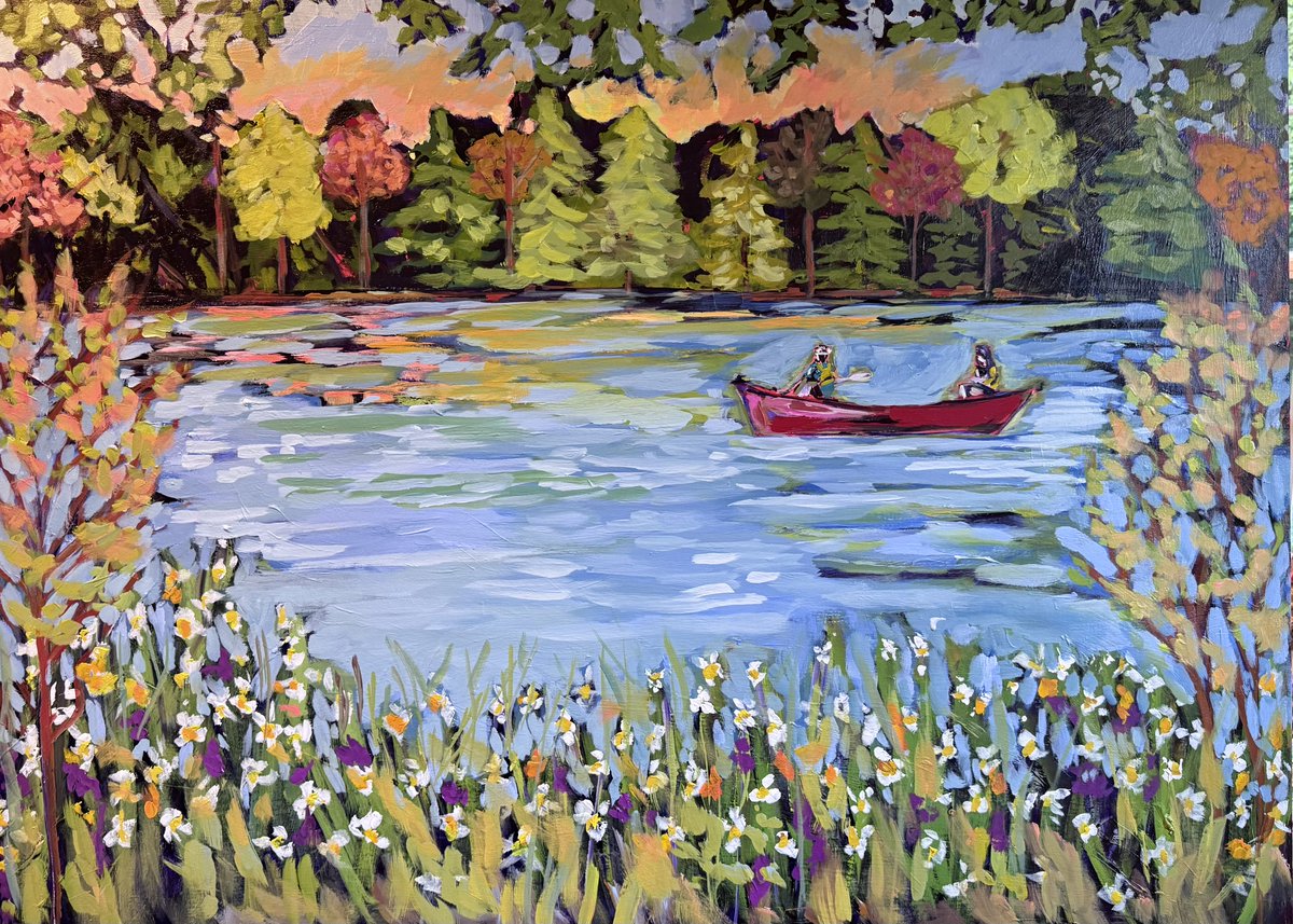 LisaMcilmoyle1's tweet photo. A second goโฆ ๐จ
โOut For A Paddleโ
Acrylic on Canvas
36 x 48 in
#riverscape #summer #canoeing # sunset #art #CanadianArt #acrylic #painting #paddling https://t.co/9FDq7H8WwT