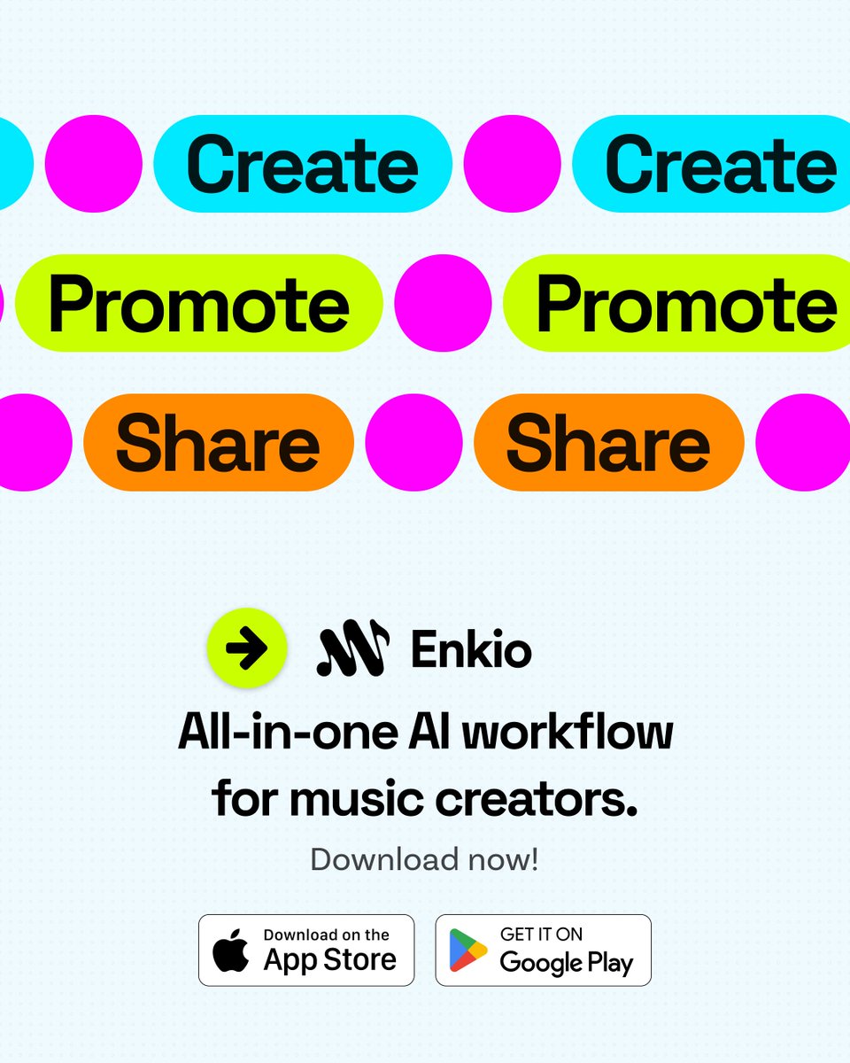enkioapp's tweet photo. Every great music video starts with a spark. 🎵
Enkio helps you turn your audio and image into a full MV.

Watch your vision come to life in seconds!
👉 Download Enkio and make your music visual at https://t.co/tbSBk6gaT0

#wondershare #Enkio #AIMusicVideo #MusicCreator #music https://t.co/NVOFJ0yCSY