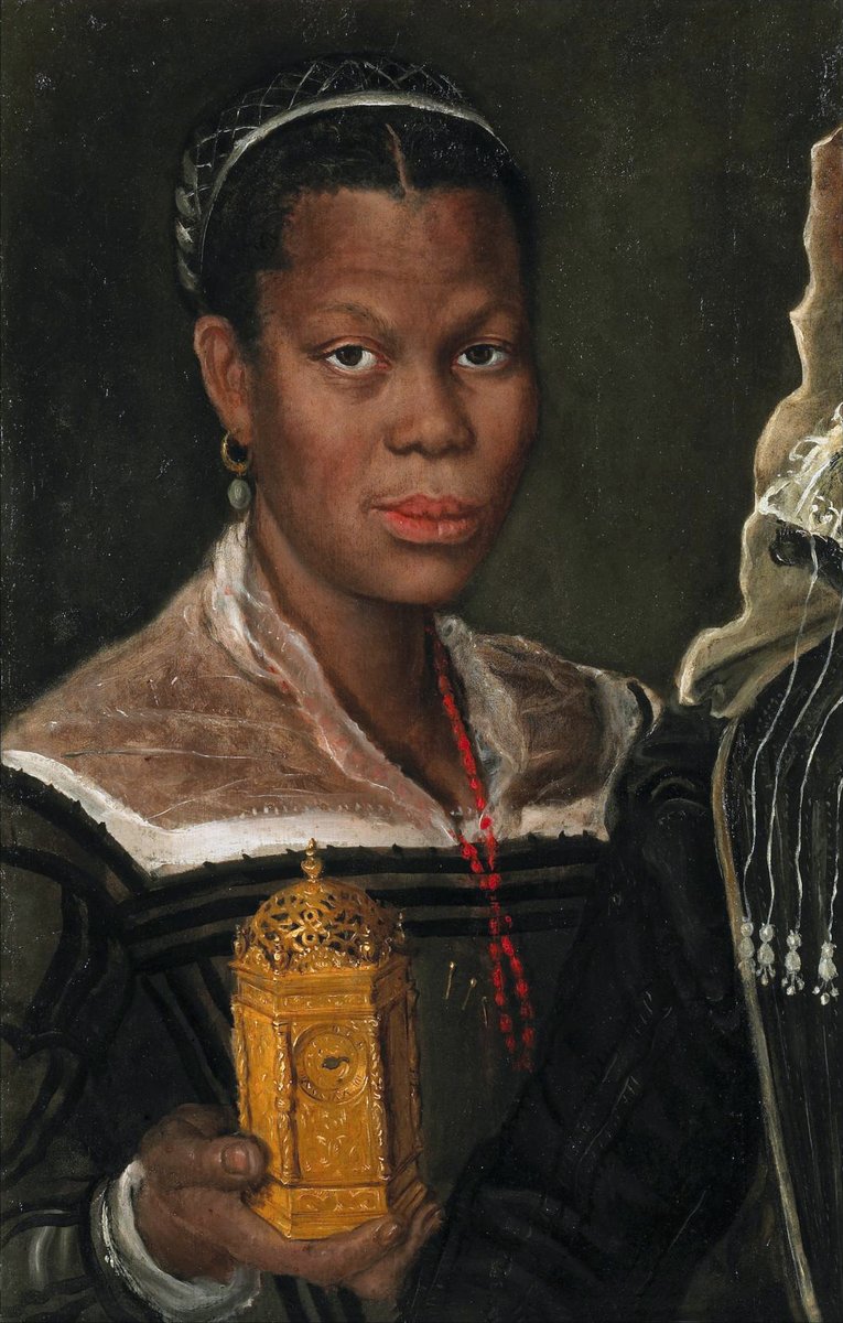 Antonio79B's tweet photo. Oggi nel 1609 moriva il pittore #AnnibaleCarracci. Era nato il #3novembre del 1560.

(RITRATTO DI DONNA AFRICANA CHE TIENE IN MANO UN OROLOGIO, attribuito, anno 1580 circa, olio su tela, 60 cm x 39,5 cm, collezione privata).

#15luglio. https://t.co/OCYPKIsFKn