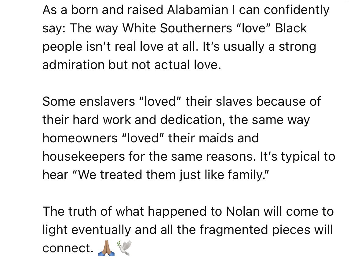 iamalmostlegend's tweet photo. A news segment showed a Facebook post from the mother of one of Nolan Wells’ friends saying how much they loved Nolan and he had been to their house a few times.

I posted this comment under the video, because this is something I’ve known and felt since childhood: https://t.co/uffNsWZfqZ