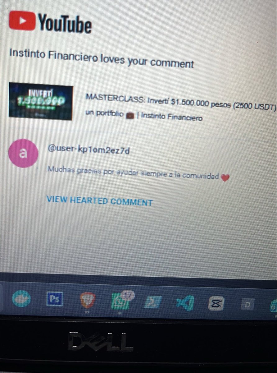 alecatellad's tweet photo. @Inst_Financiero @AOlaguerF Te sigo hace un tiempo, gracias por todo el aporte que haces! Justo hoy vi un recordatorio de un video en tu canal, ya 3 años pasaron jajaja https://t.co/9jcc2cGWKb