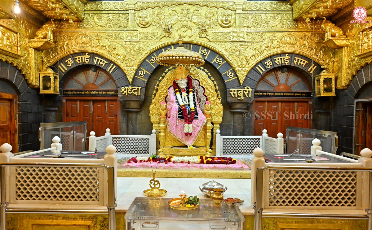 SSSTShirdi's tweet photo. *!! ॐ साई राम !!*
*श्री साईबाबा संस्थान विश्वस्त व्यवस्था,शिर्डी*
*!! ॐ Sai Ram !!*
*Shri Saibaba Sansthan Trust, Shirdi*
≈≈≈≈≈≈≈≈≈≈≈≈≈≈≈≈≈ 
*आरती :-शिर्डी माझे पंढरपुर*
*मंगळवार १४ जुलै २०२६*  
*Aarti :-Shirdi Majhe Pandharpur*
*Tuesday 14 July 2026* https://t.co/qijtTWLh7b