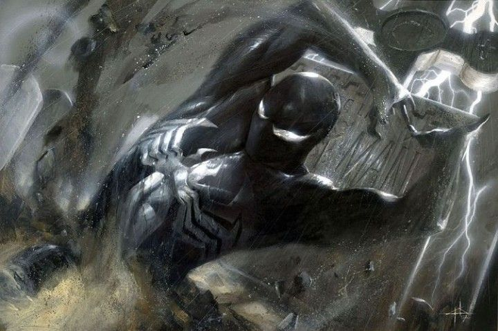 SpiderManVibe's tweet photo. Symbiote Spider-Man's aura needs to be studied.

Artwork by: Gabriele Dell'Otto. https://t.co/pcqEu15N08