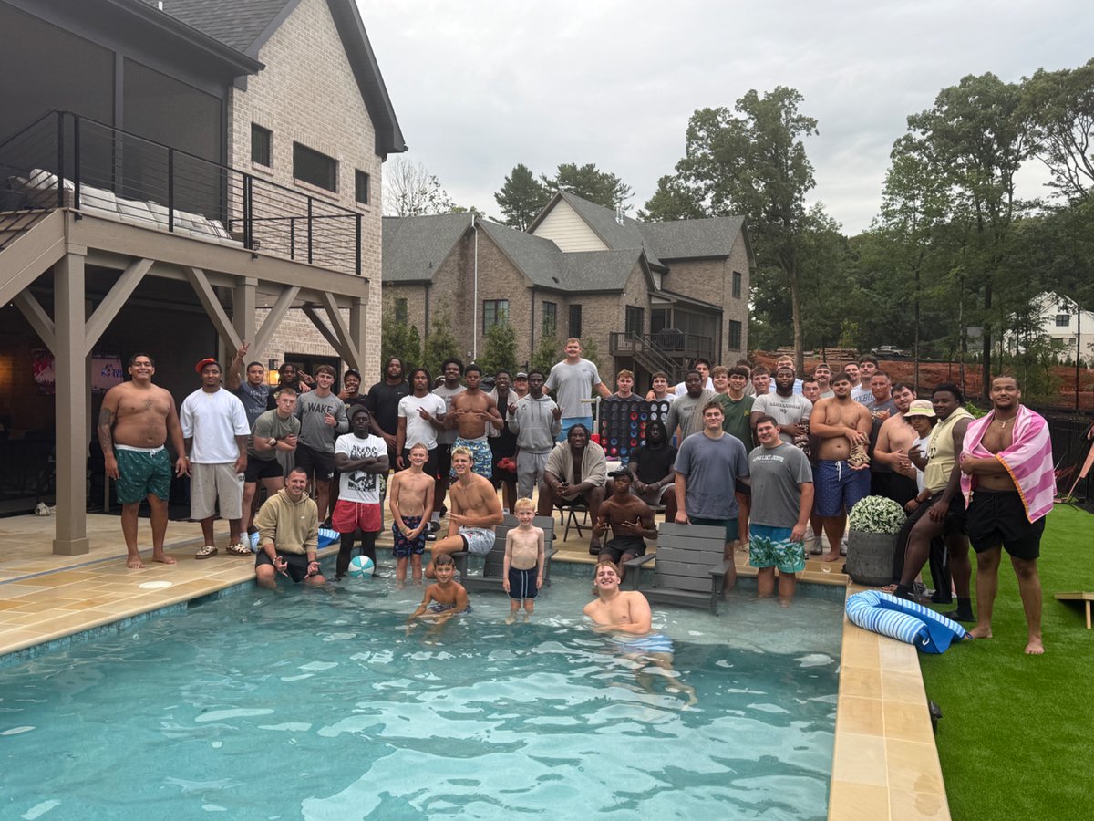 CoachDickert's tweet photo. Great night hosting the OL, Specs, QB and CB. Football is almost here. 
#BuiltintheDark https://t.co/Chpugw9pR5