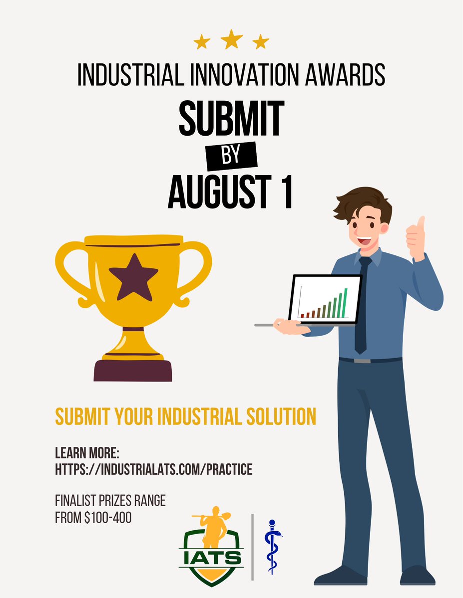 IndustrialATS's tweet photo. Stop letting your brilliant ideas sit in your head or even worse, on your resume. Step up, represent the value of ATs to corporate stakeholders, and grab the recognition (and funding) you deserve.

Submit your innovation TODAY https://t.co/Qn5XofTRII https://t.co/5RgeRofiC8