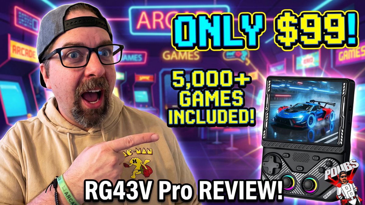 PDubsArcadeLoft's tweet photo. Latest Video on my YouTube is my Review for the AISLPC RG43V Pro Retro Gaming Handheld! For the price, is it worth it? Gotta check this one out!
Watch:
https://t.co/3M5rBl5aub
#RG43VPro #RG43VProReview #RetroGaming #AISLPC @AISLPC_US https://t.co/UFPP7yzZd6