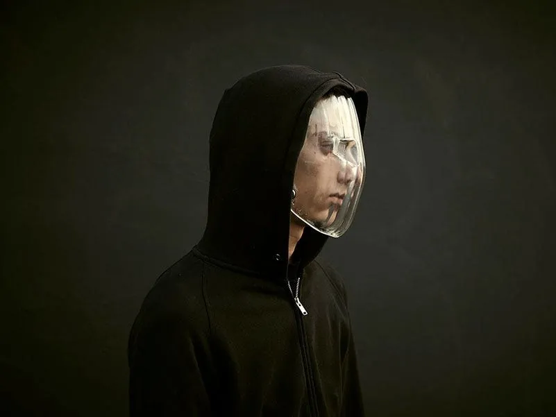 forallcurious's tweet photo. AMAZING🚨: Dutch designer Jip Van Leeuwenstein created a transparent mask that confuses AI facial-recognition systems while still allowing humans to recognize wearer. https://t.co/2uYQ7wBFzZ