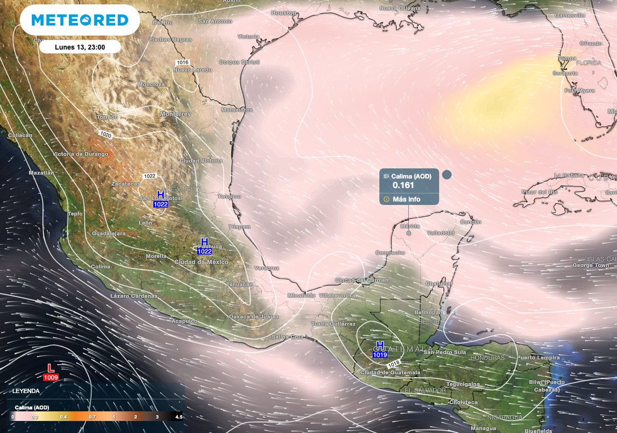 meteoredmx's tweet photo. ⚠️ Alerta por #PolvodelSahara dos densos pulsos llegan a México 🇲🇽 y apagan las lluvias en el #Oriente #Sureste y #Centro del país, toma precauciones.

El pronóstico para las próximas horas con Úrsula Pamela García https://t.co/lX72YnshLm ⏬ https://t.co/b0IPzr0oHU