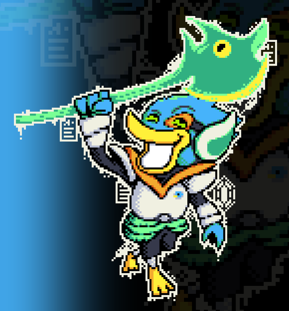 DukeMeansBiz's tweet photo. #DELTARUNE 
08 - Berdly https://t.co/gkUpoLSLUA