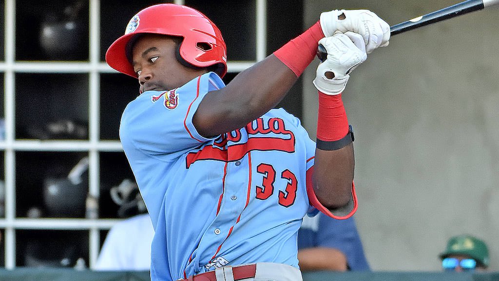 MiLBPromos's tweet photo. Our Round 2 matchups are set #hrderby 

#3 Junior Caminero
Vs
#2 Jordan Walker https://t.co/cmIp8iURPt